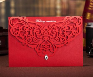 Wedding Invitation Card Made by Laser Engraving System
