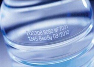 Laser Marking on Plastic Beverage Bottle